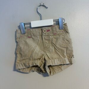 Carters 12m Tan Cuffed Shorts